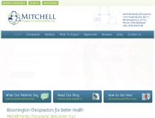 Tablet Screenshot of mitchellfamilychiro.com